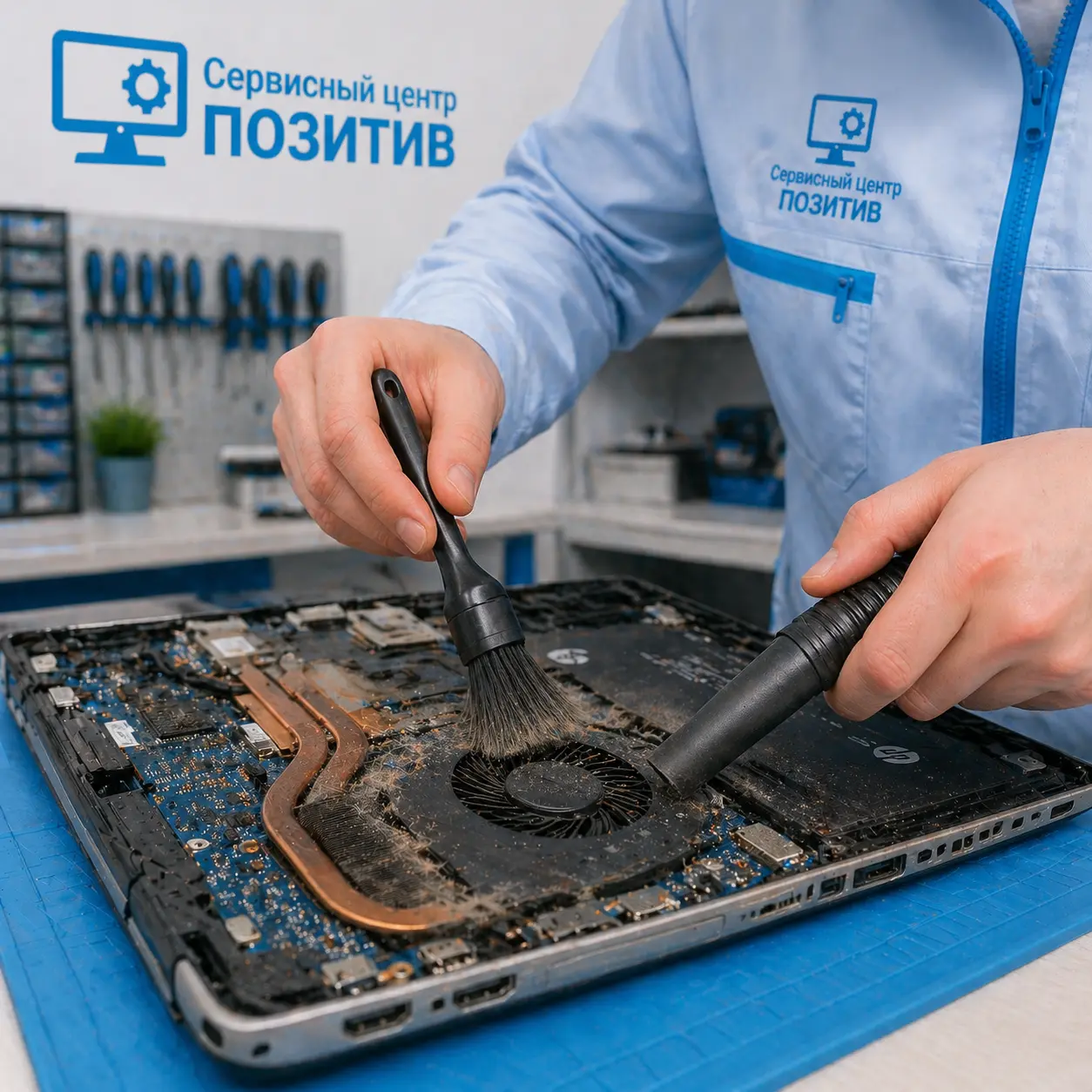 чистка ноутбука HP у метро Царицыно