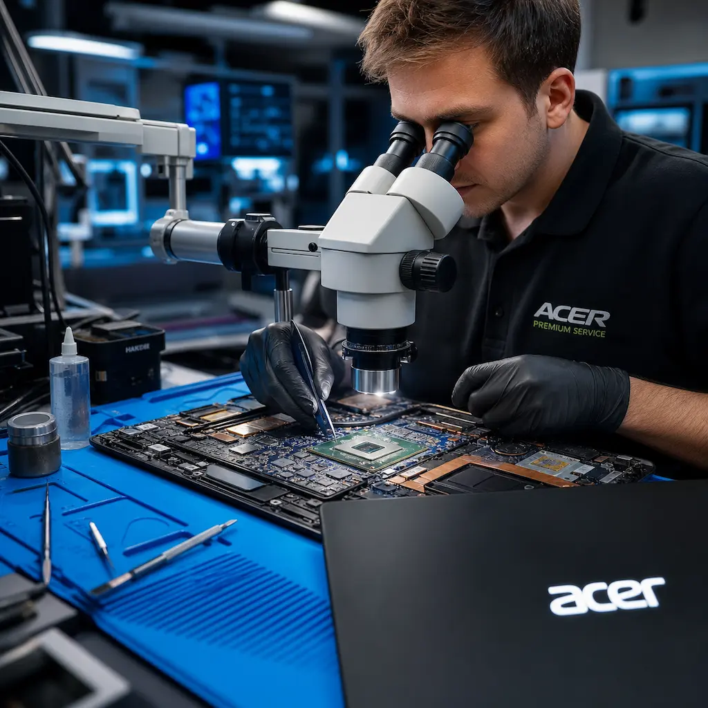 Замена видеокарты ноутбука Acer у метро Царицыно
