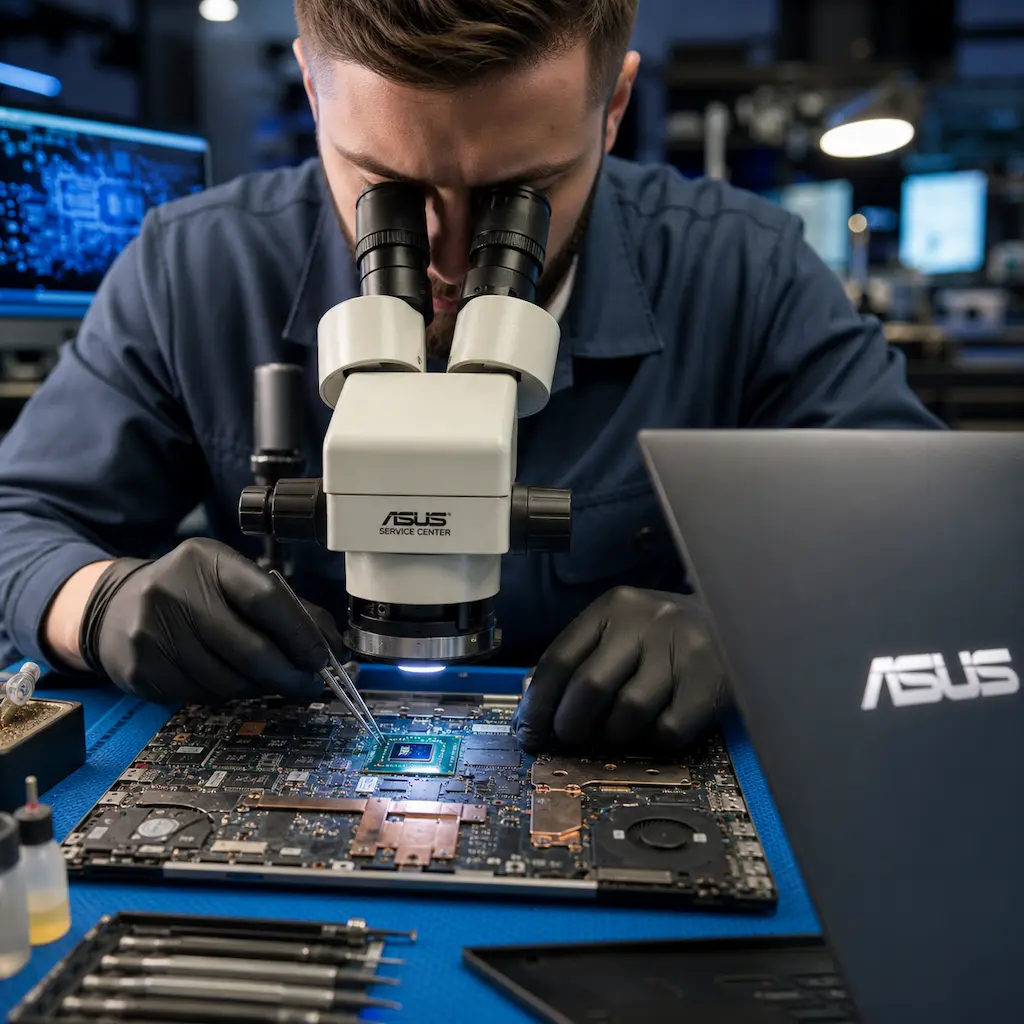 Замена видеокарты ноутбука Asus у метро Царицыно