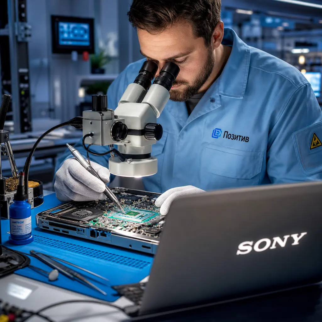 Замена видеокарты ноутбука Sony у метро Царицыно