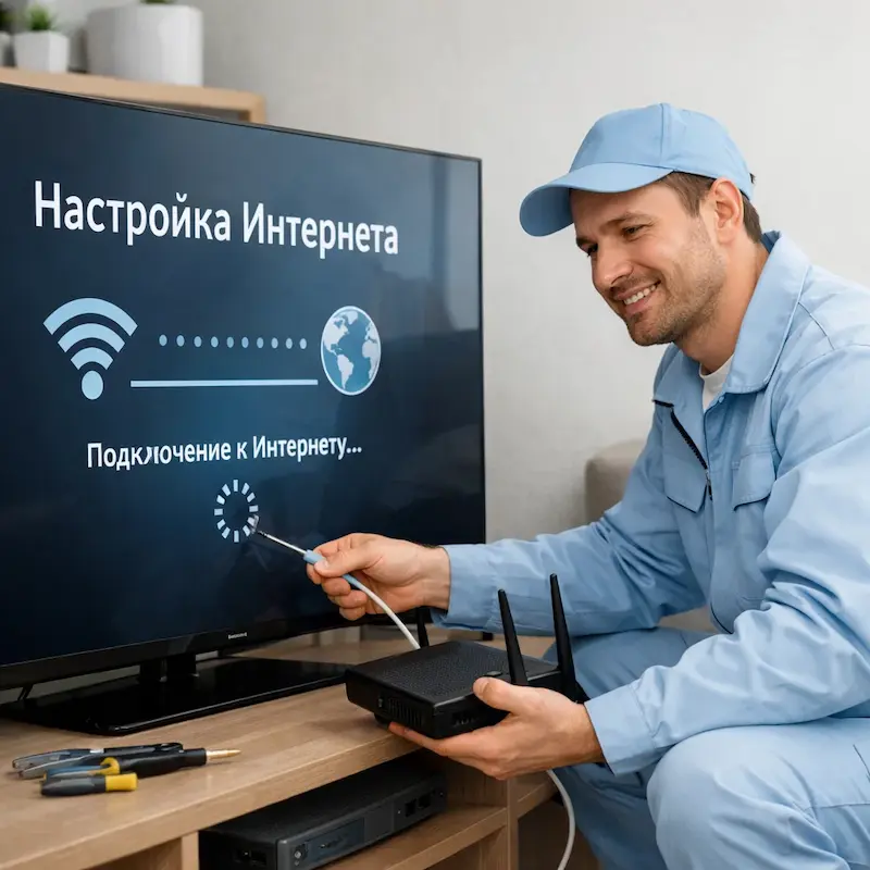 Настройка интернета на ТВ у метро Царицыно