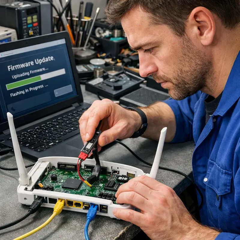 Обновление прошивки роутера у метро Царицыно