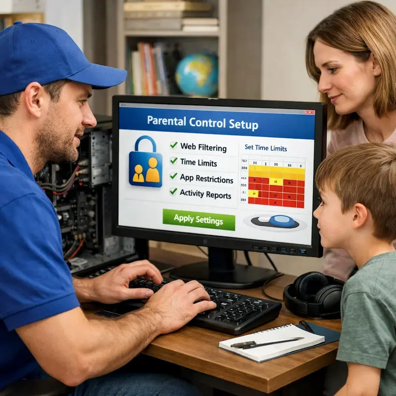 установка родительского контроля у метро Царицыно