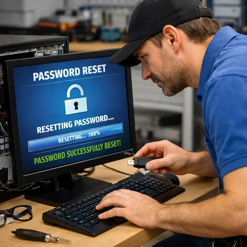 Сброс пароля от компьютера у метро Царицыно