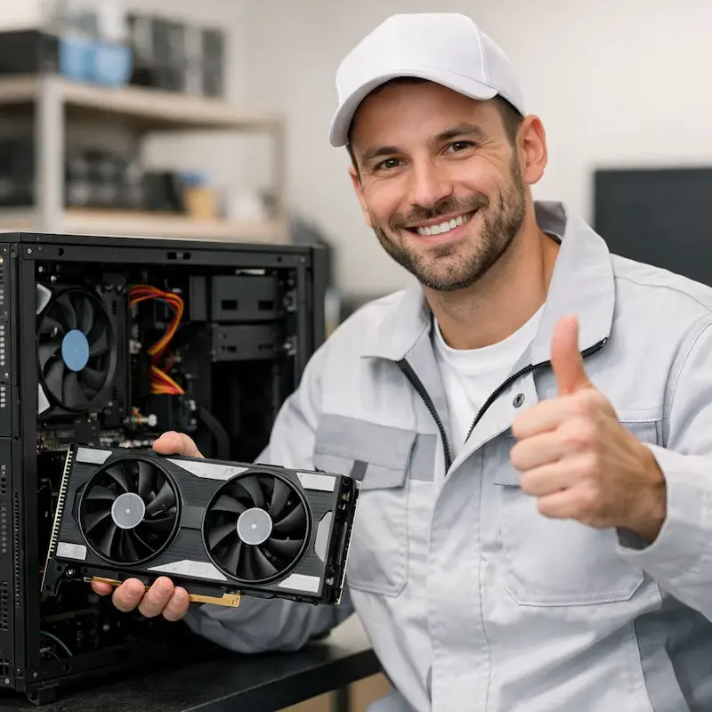 установка видеокарты на ПК у метро Царицыно