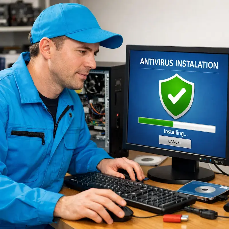 Установка антивируса на ноутбук у метро Царицыно